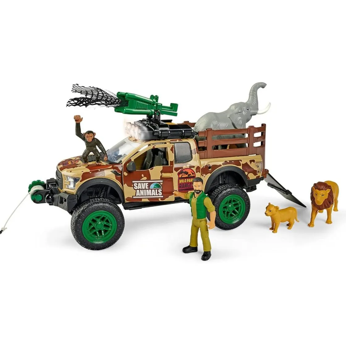 TOYS "R" US Simba - Set de Guardabosques del Parque Salvaje con Efectos Sonoros ㅤ* Vehículos Y Circuitos