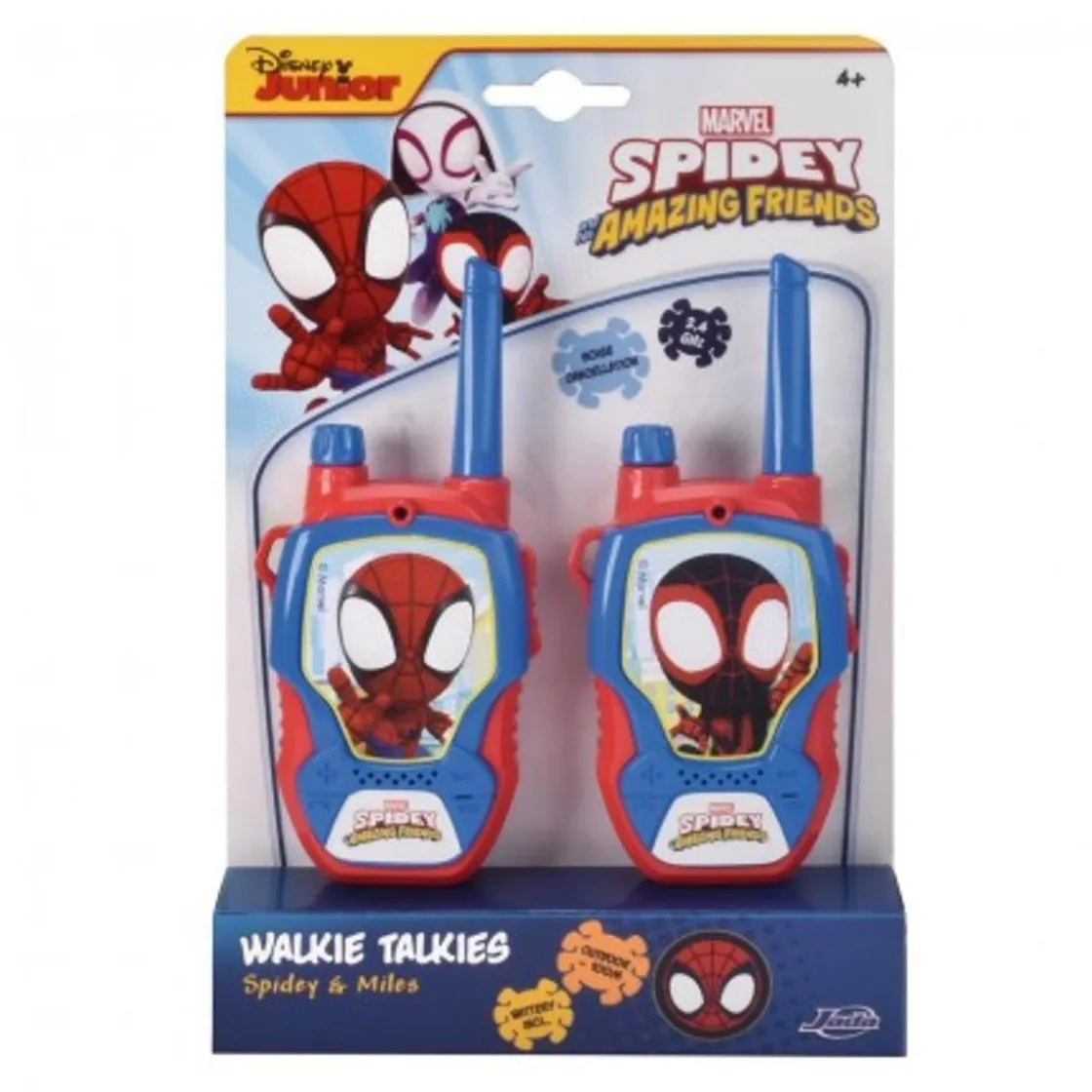 SIMBA TOYS Simba - Walkie Talkie Spidey, 2 unidades con alcance de 100m ㅤ* Coleccionables Y Mini Mundos