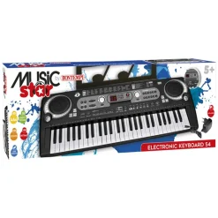 MUSICSTAR Sintetizador de teclado 54 teclas USB ㅤ* Música|Electrónicos
