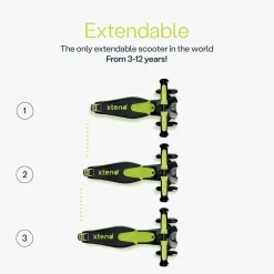 SMARTRIKE Xtend Scooter Lime – Patinete evolutivo
