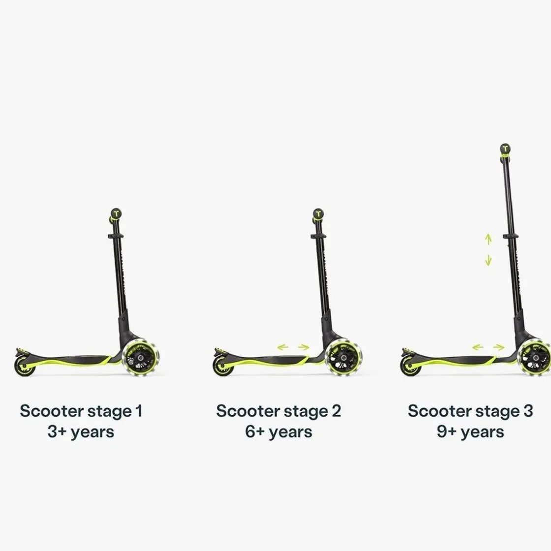 SMARTRIKE Xtend Scooter Lime – Patinete evolutivo