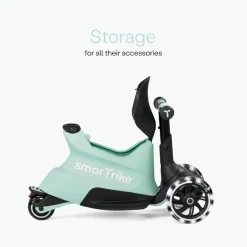 SMARTRIKE Xtend Scooter+Ride On Soft Green* Motos Y Triciclos