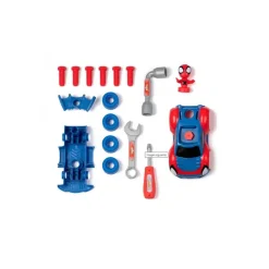 SMOBY - Maletín de herramientas para construir coche Spidey ㅤ
