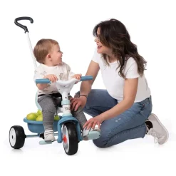 SMOBY - Triciclo de metal Be Move en azul ㅤ