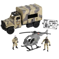 CHAP MEI PLASTIC TOYS MFY Soldier Force - Set Camión y Helicóptero de Combate