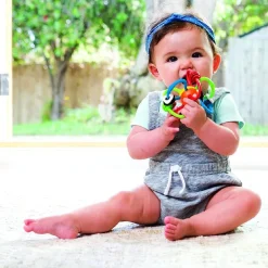 PRENATAL Sonajero mordedor tubos de colores