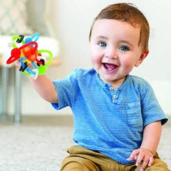 PRENATAL Sonajero mordedor tubos de colores