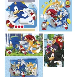 CLEMENTONI Sonic - Puzzles 10 en 1 Supercolor