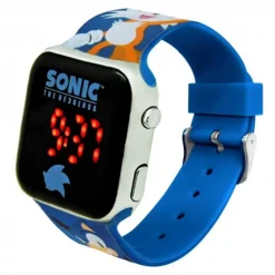 KIDS EUROSWAN S.L. Sonic - Reloj LED Sega de Sonic the Hedgehog ㅤ