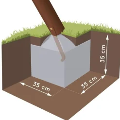 SOULET - Columpio de acero Acier 1B1V1CL* Columpios