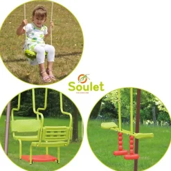 SOULET - Columpio de acero Acier 1B1V1CL* Columpios