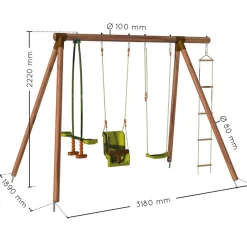 SOULET - Columpio de madera Suzon