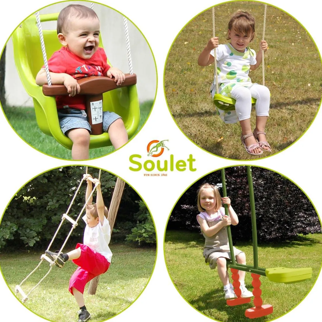 SOULET - Columpio de madera Suzon