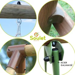 SOULET - Columpio de madera Violette* Columpios