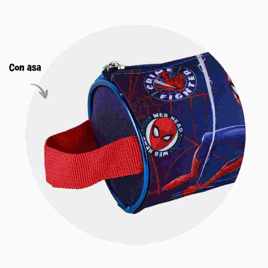 SPIDERMAN - Portatodo redondo* Material Escolar