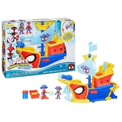 HASBRO EU TRADING Spidey y su Superequipo - Barco Pirata con telarañas* Coleccionables Y Mini Mundos