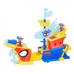 HASBRO EU TRADING Spidey y su Superequipo - Barco Pirata con telarañas* Coleccionables Y Mini Mundos