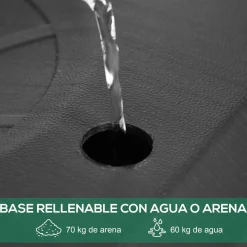 Outsunny Sportnow - Canasta de baloncesto altura ajustable de 178-208 cm Amarillo y Negro* Deportes