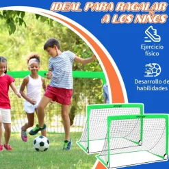 Outsunny Sportnow - Juego de 2 porterías de fútbol* Deportes