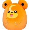 BIZAK Squishmallows - Pokemon - Peluche Teddiursa 25 cm