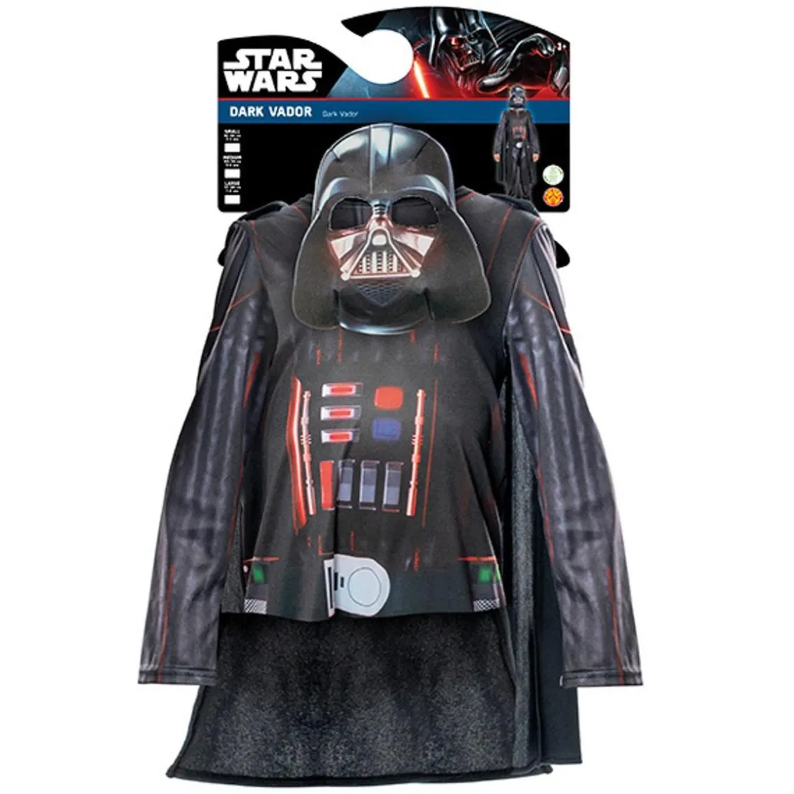 RUBIE'S Star Wars - Disfraz ecológico Darth Vader 7-8 años (117-128 cm)* Disfraces|Halloween