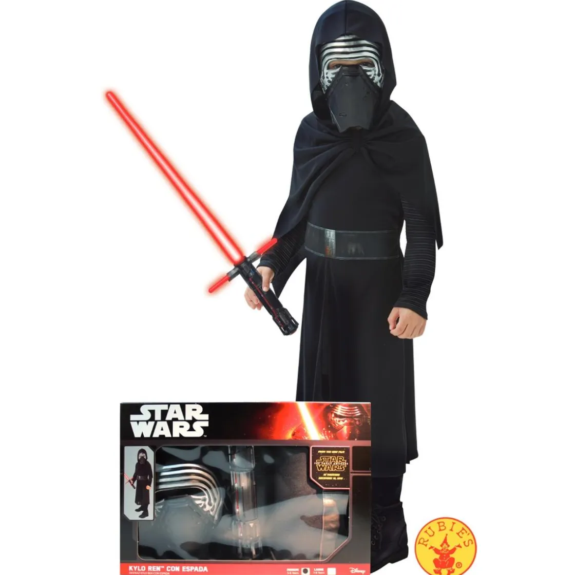 STAR WARS - Kylo Ren - Disfraz Infantil 7-8 años* Disfraces|Halloween