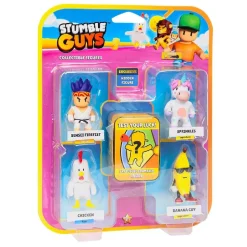 BIZAK Stumble Guys - Pack 4 figuras + figura misteriosa (varios modelos)