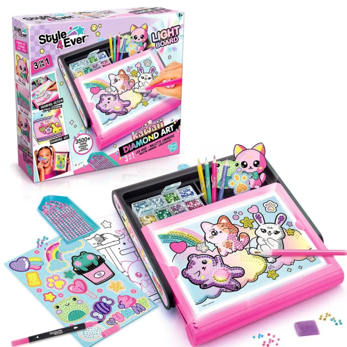 TOYS "R" US Style 4 Ever - Maletín Luminoso Diamond Art Kawaii