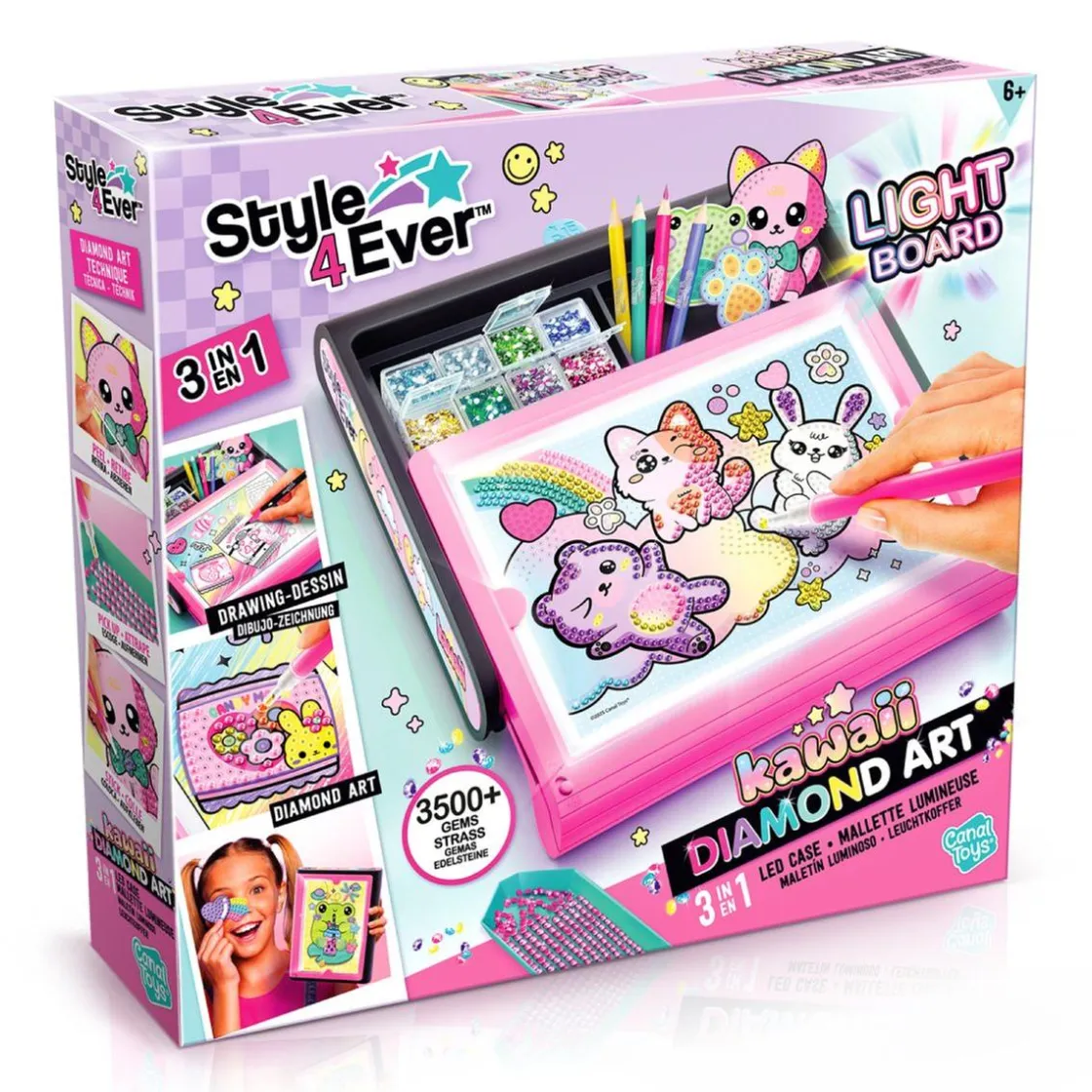TOYS "R" US Style 4 Ever - Maletín Luminoso Diamond Art Kawaii