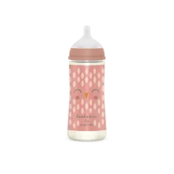 SUAVINEX - Bonhomia biberón con tetina sx pro +6 meses 360ml pluma rosa* Biberones Y Chupetes·Biberones