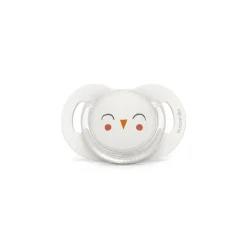 SUAVINEX - Chupete Bonhomia con tetina SX Pro 6-18 meses búho blanco