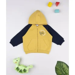 Prenatal Sudadera amarilla y azul para niño