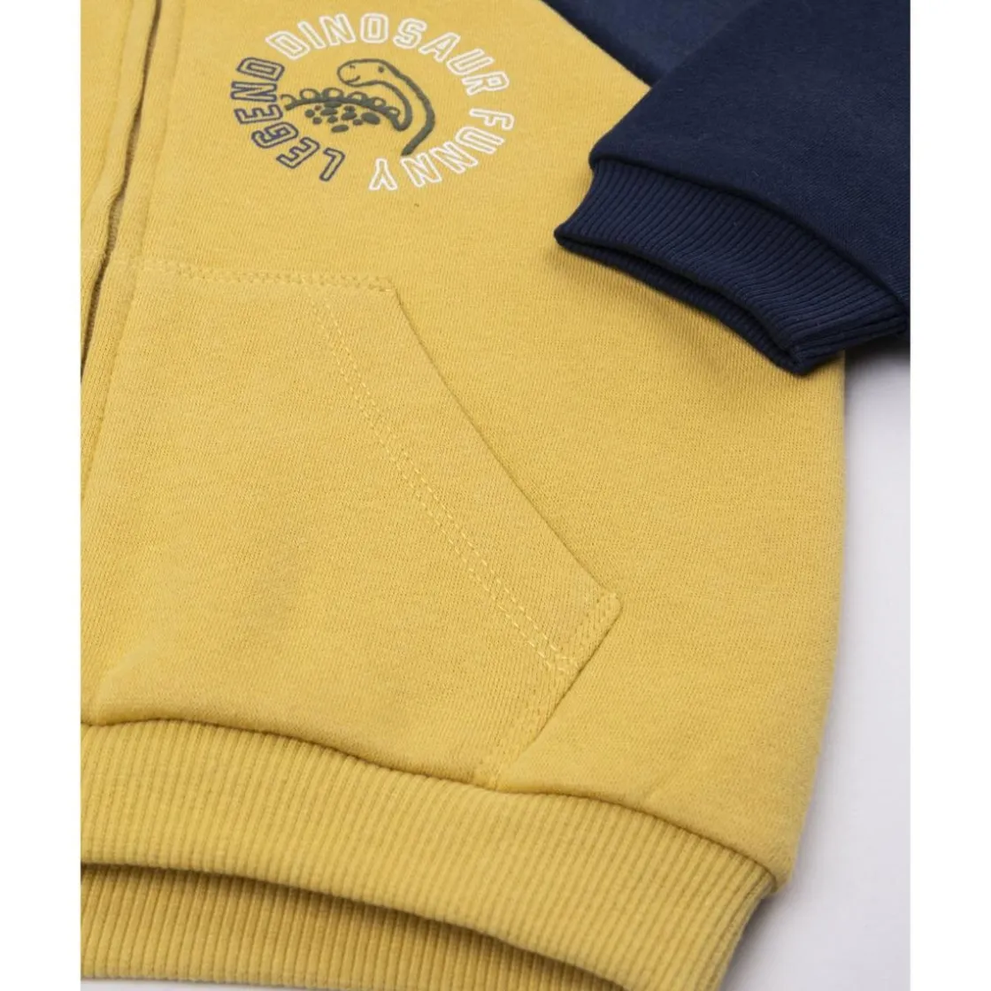 Prenatal Sudadera amarilla y azul para niño