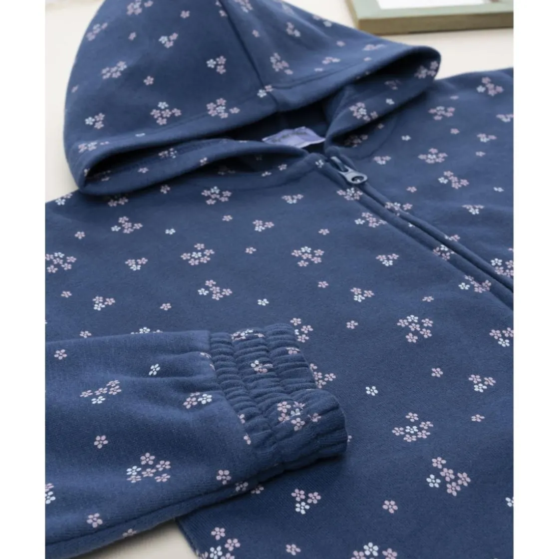 Prenatal Sudadera azul con flores allover para niña* Niña 2-10 Años·Jerséis Y Sudaderas|Niña·Niña 2-10 Años