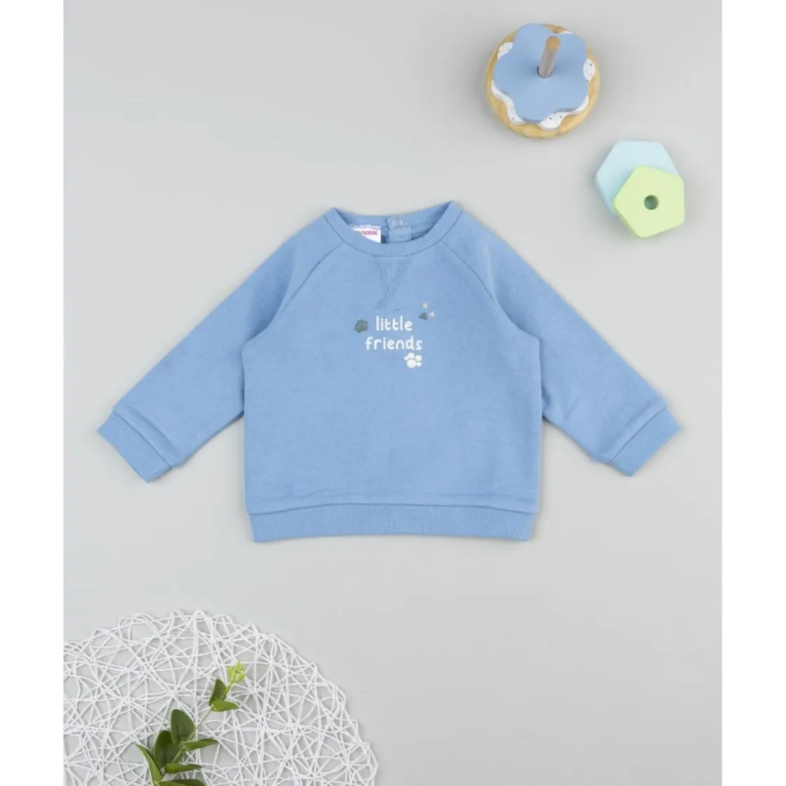 Prenatal Sudadera azul de niño Little Friends