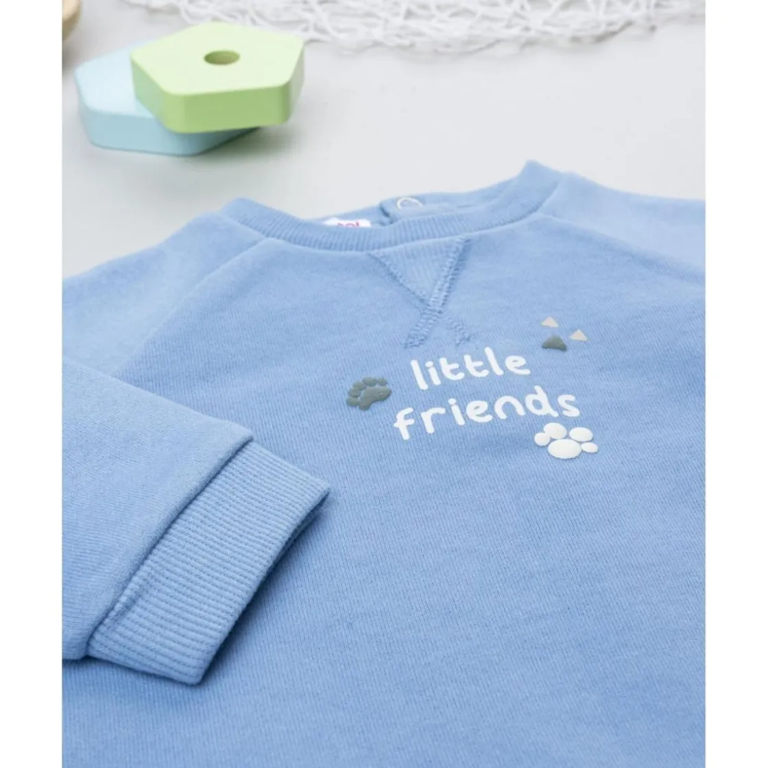 Prenatal Sudadera azul de niño Little Friends
