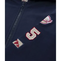 Prenatal Sudadera con capucha azul para niño con parche decorativo