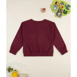 Prenatal Sudadera de niña burdeos Best Friends