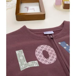 Prenatal Sudadera de niña rosa con estampado Love