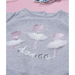 Prenatal Sudadera gris bailarina niña* Niña·Bebé Niña 3-36 Meses|Bebé Niña 3-36 Meses·Abrigos Y Plumíferos