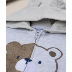 Prenatal Sudadera gris con capucha y estampado de oso para niño* Niño·Bebé Niño 3-36 Meses|Bebé Niño 3-36 Meses·Jerséis Y Cardigans