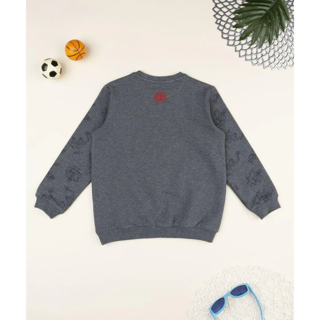 Prenatal Sudadera gris para niño con Spiderman