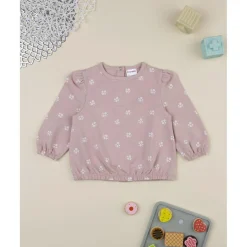 Prenatal Sudadera niña rosa con flores blancas* Niña·Bebé Niña 3-36 Meses|Bebé Niña 3-36 Meses·Abrigos Y Plumíferos