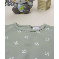 Prenatal Sudadera niña verde con flores blancas* Bebé Niña 3-36 Meses·Abrigos Y Plumíferos|Niña·Bebé Niña 3-36 Meses