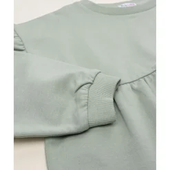 Prenatal Sudadera niña verde con margaritas