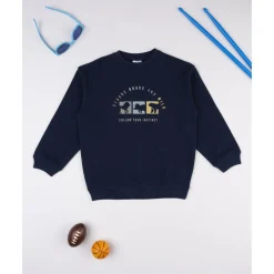 Prenatal Sudadera niño azul dinosaurios