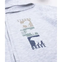 Prenatal Sudadera niño gris con dinosaurio