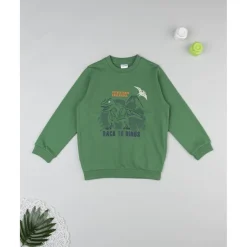 Prenatal Sudadera niño verde estampado relieve* Niño·Niño 2-10 Años|Niño 2-10 Años·Abrigos Y Plumíferos