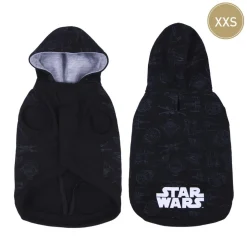 ARTESANIA CERDÁ Sudadera para perro Cotton Brushed Darth Vader XXS