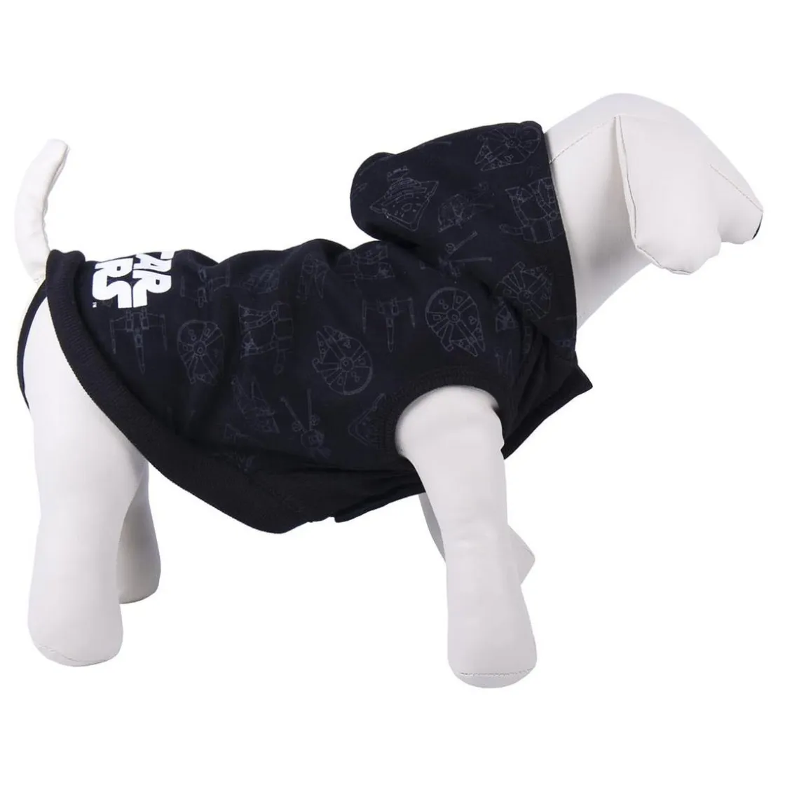 ARTESANIA CERDÁ Sudadera para perro Cotton Brushed Darth Vader XXS